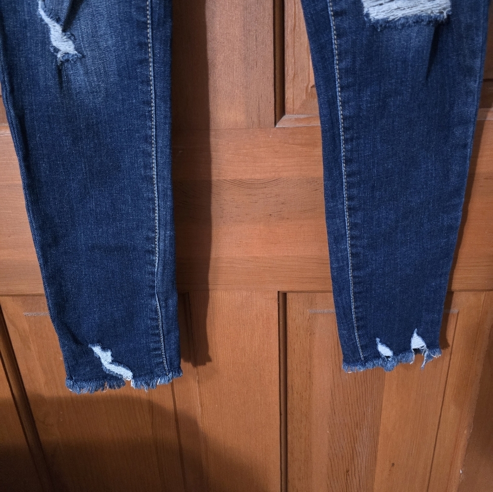 So high rise distressed skinny jegging jeans sz 5/ 27 nwt - Picture 5 of 5